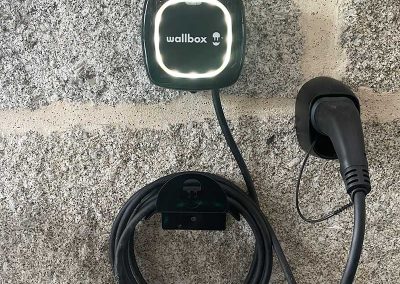 Punto de recarga para vehículo eléctrico en vivienda unifamiliar en Allariz, Ourense